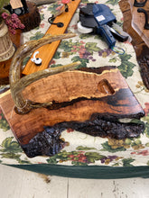 Load image into Gallery viewer, RWK White Tail Antler Mesquite Wine Bottle Rack
