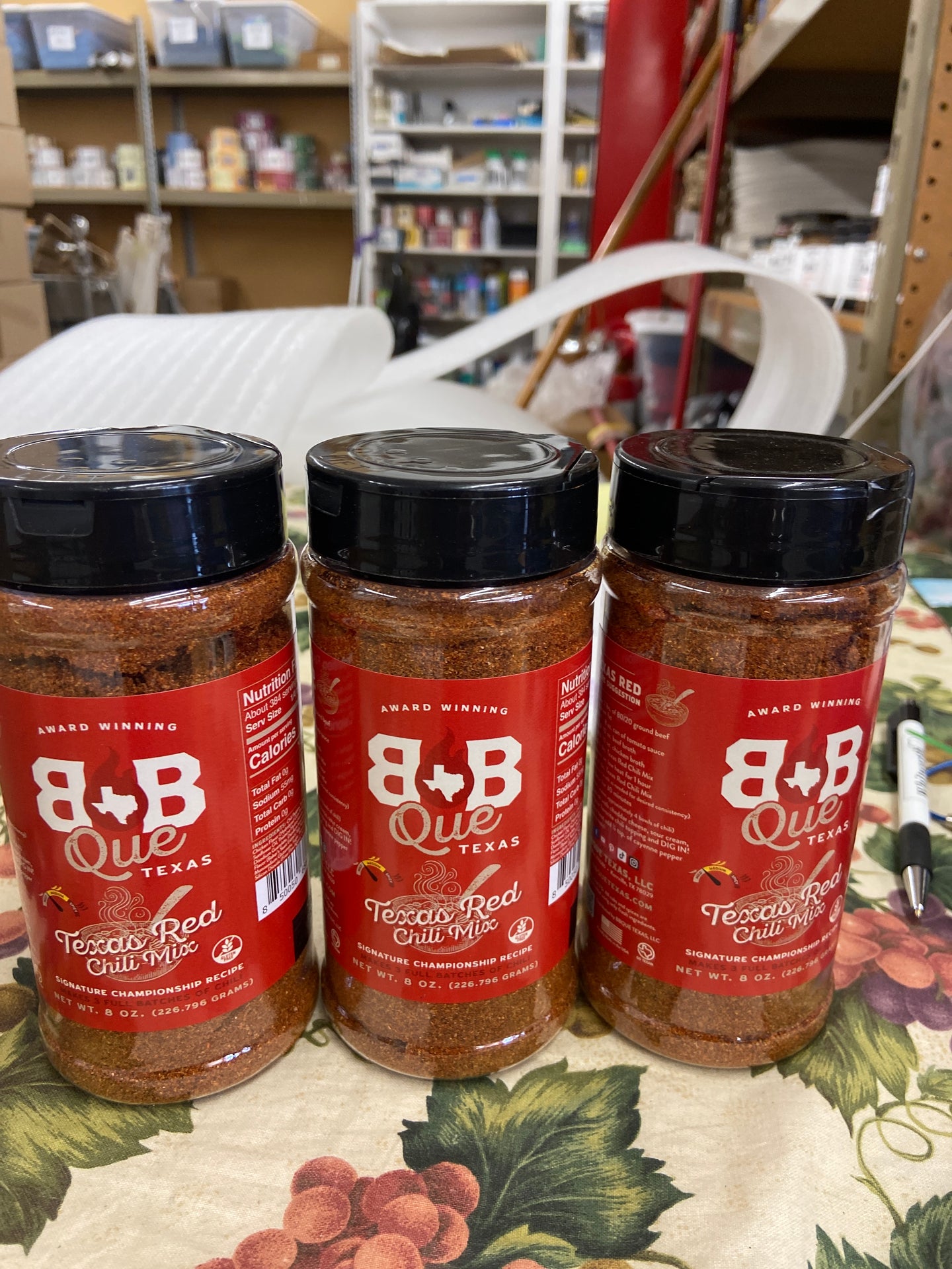 B&B Que TX Tescas Red  Chili Mix