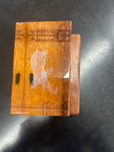 Load image into Gallery viewer, Laser edged crystal elephant on Mesquite ￼￼
