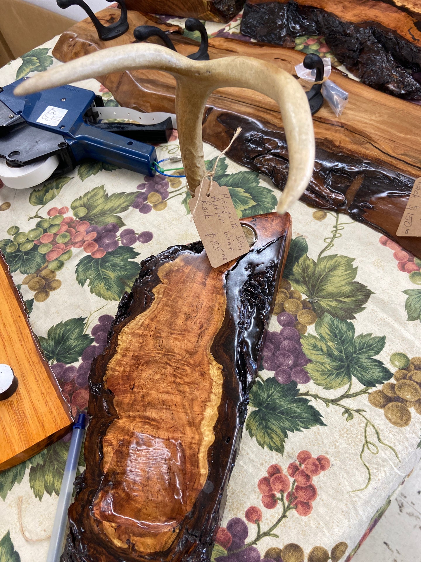 RWK Deer Antler Wine Bottle Rack