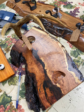 Load image into Gallery viewer, RWK White Tail Antler Mesquite Wine Bottle Rack
